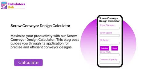 screw conveyor introduction|screw conveyor design calculator.